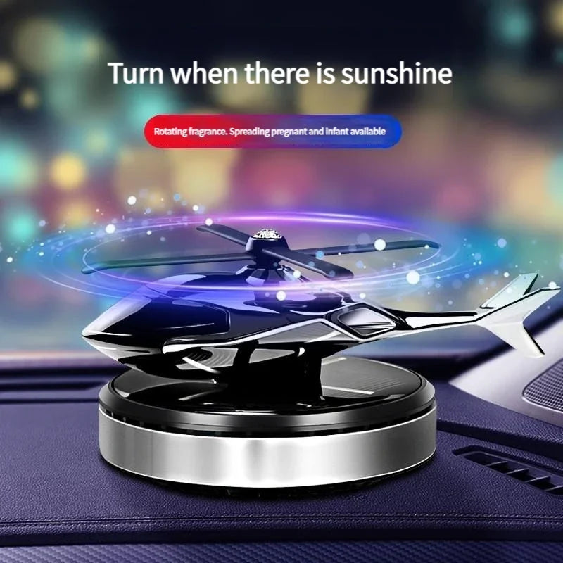 Car Air Freshener Solar Helicopter Styling Decorative Aromatherapy Car Interior Accessories Propeller Rotary Perfume Diffuser